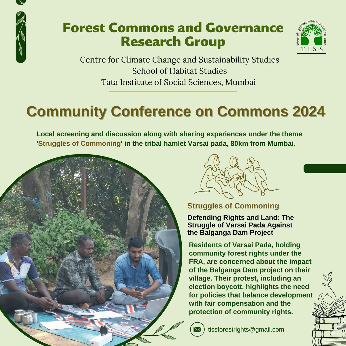 TISS_FRGProject's tweet photo. Residents of Varsai Pada are concerned about the impact of the Balganga Dam project on their village. Their protest, including an election boycott, highlights the need for balanced policy for development with fair compensation and the protection of community rights. #ForestRights https://t.co/V5HKuCe33g