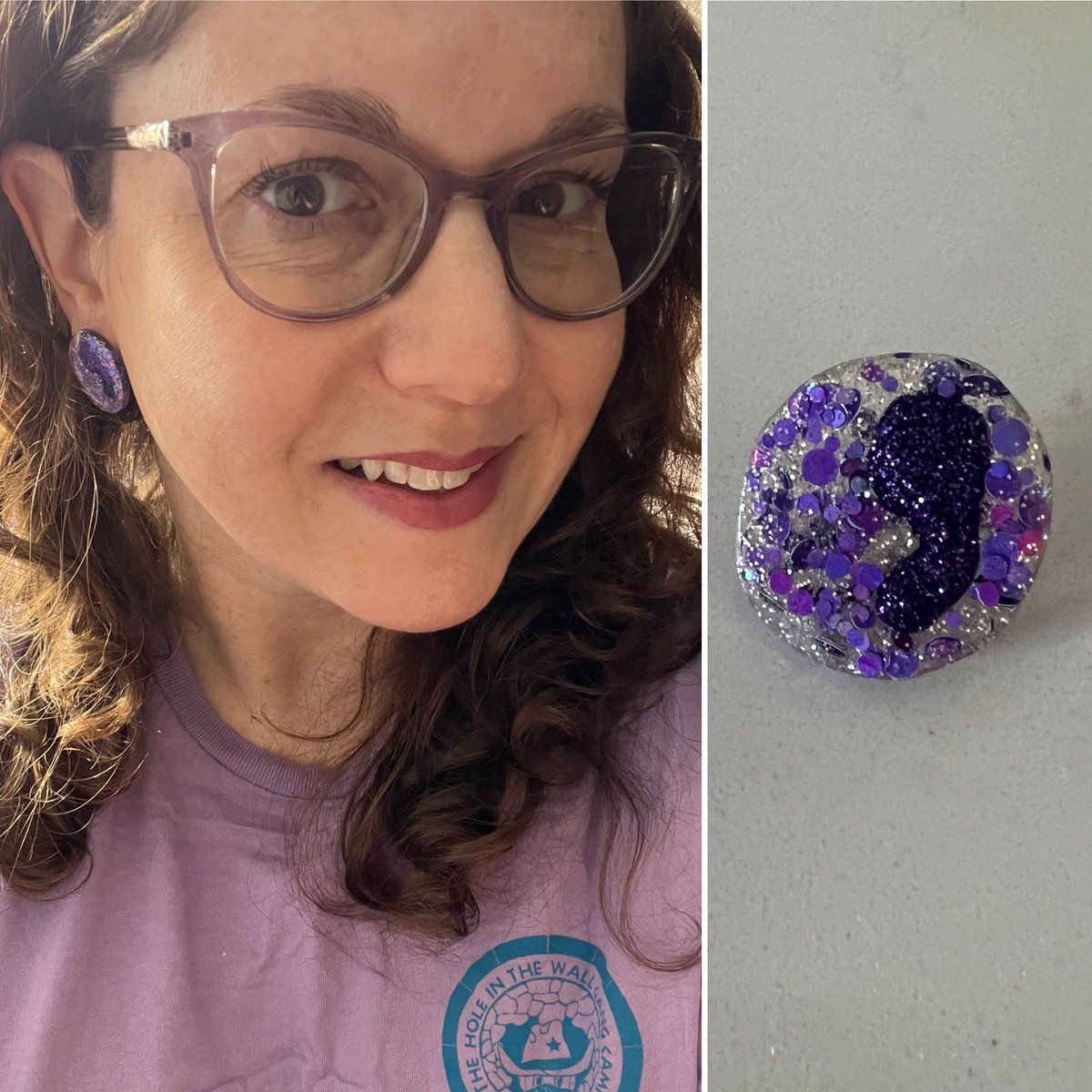 PedsHemeDoc's tweet photo. Happy #fASHion weekend to all who celebrate!!!🩸💎🧣

Given the fog, I have to start out #ASH24 with a basophil haze #FunEarringFriday #BasophilHaze @ASH_hematology https://t.co/ik7SJv5PRF
