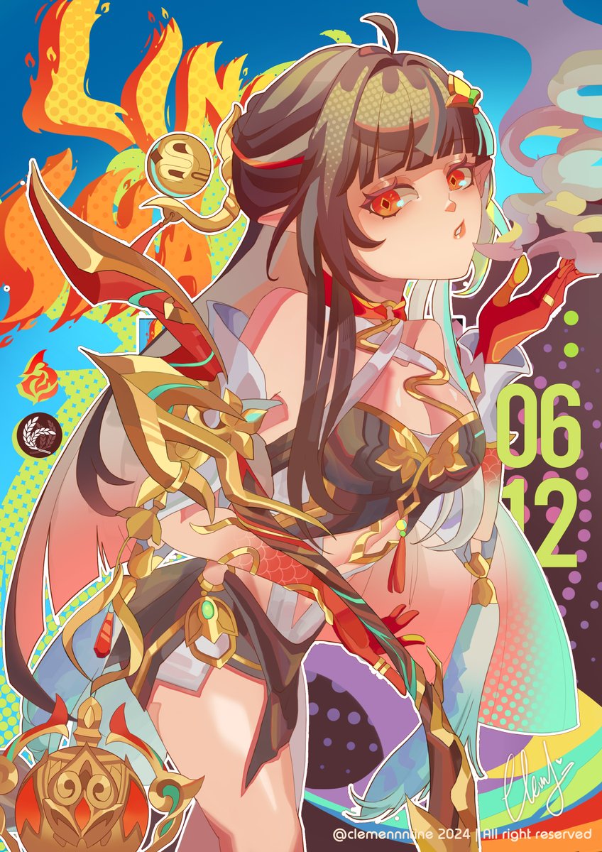 Crimson Dragon Lady ✨
#Lingsha #HonkaiStarRail #HSR #灵砂 #崩壊スターレイル