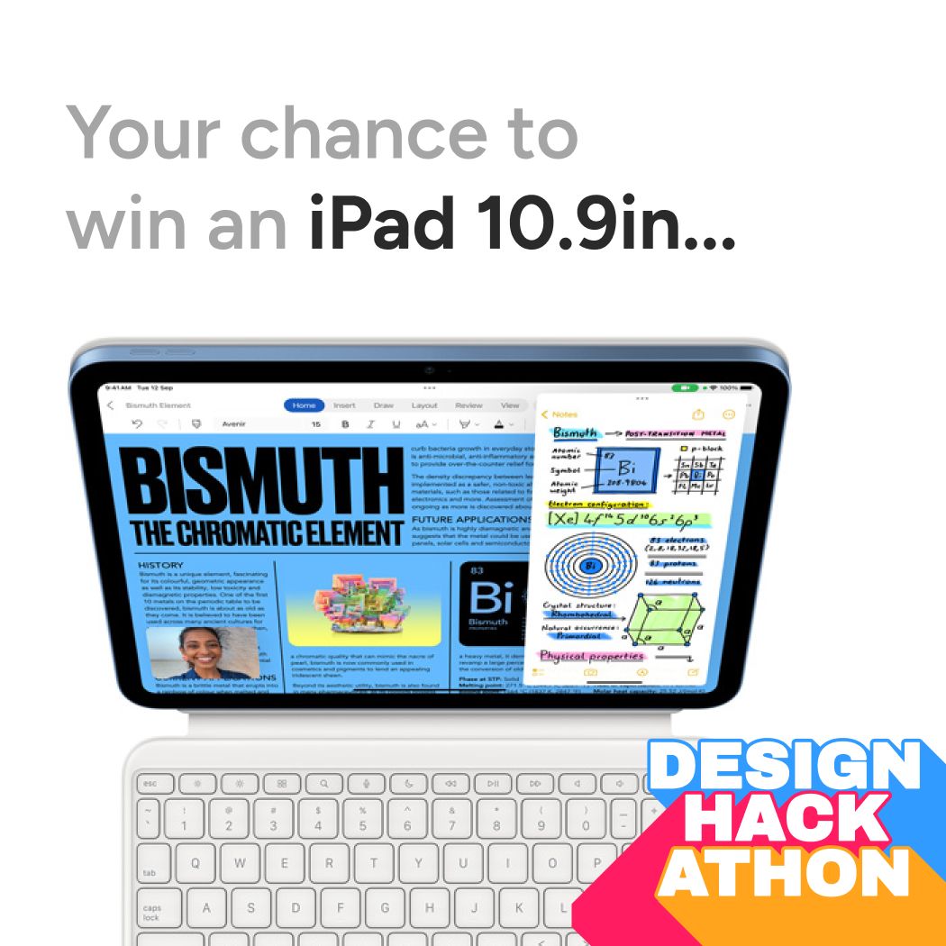 kartiks08's tweet photo. Attention Designerds‼️Last chance to win the iPad.
Creatr Design Hackathon 2024 registrations are open for last 12 hours. Go check it out.
#design #hackathon #prize #getcreatr #buildinpublic https://t.co/SxqdCOw1OJ