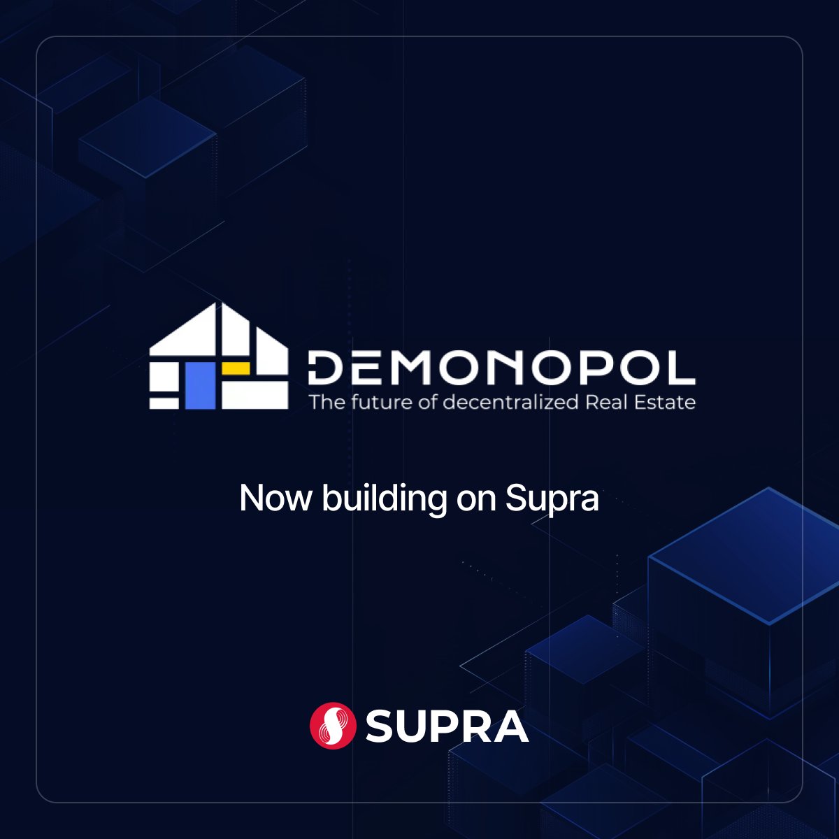 How big are tokenized RWAs?

Well, they're on track to become a $16 trillion market by 2030. Though the real revolution isn’t just about valuations - it’s about breaking barriers and fostering inclusivity 💪

Supra's proud to support @demonopol_rwa in driving this shift in the