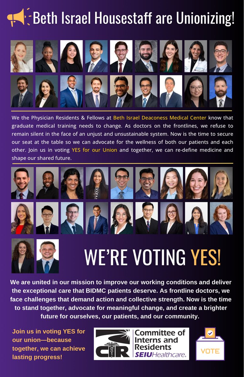 CIR/SEIU (@cirseiu) on Twitter photo Thatโs rightโthe 800 residents and fellows at <a href="/BethisraelD/">BethIsrael Deaconess</a> are forming a union! Thatโs rightโthe 800 residents and fellows at <a href="/BethisraelD/">BethIsrael Deaconess</a> are forming a union!