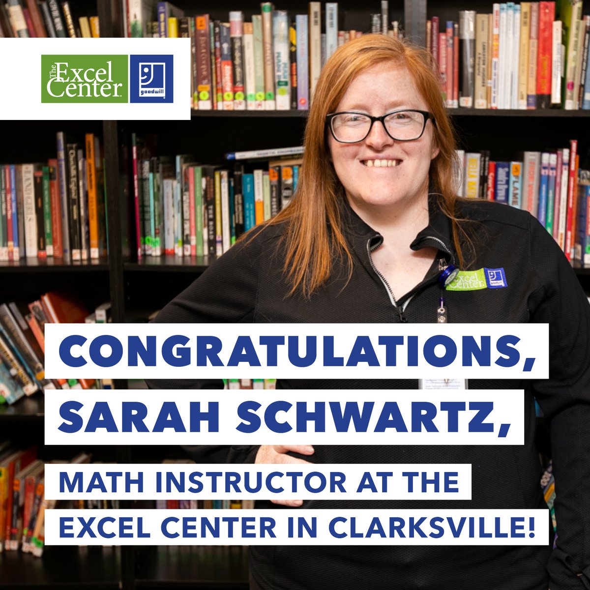 Congratulations to Sarah Schwartz! Sarah, a dedicated math instructor at The Excel Center® in Clarksville, Indiana, has been honored with The River and Rock Award from the Muscular Dystrophy Family Foundation. Her passion for teaching continues to inspire us all. #TheExcelCenter