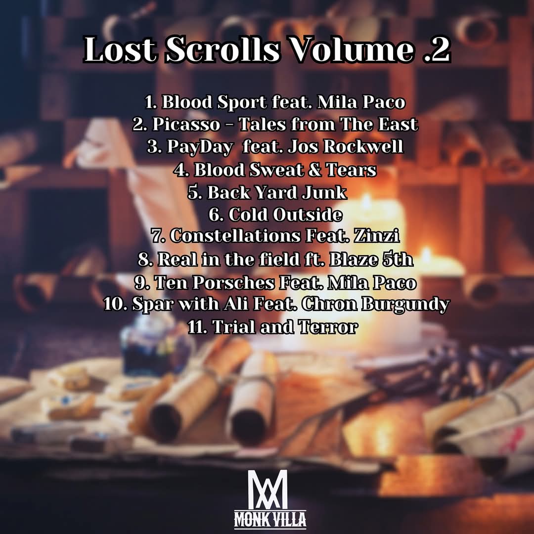 📣NEW PLACEMENT ALERT📣
<a href="/Postamentality/">Postman L</a> " LOST SCROLLS VOLUME 2 " , Beat By #1 " Blood Sport " feat MILA PACO &amp; #5 " Back Yard Junk " beats produced by <a href="/Kheyzine_Beats/">KHEYZINE</a>
AVAILABLE NOW ON ALL DSP