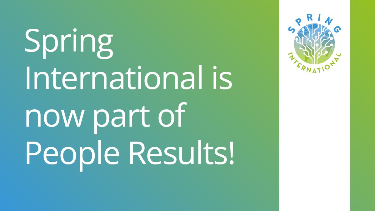 Spring International is now part of the People Results team! Together with their existing Analyst team, we’re establishing a new center of expertise within People Results, the Research &amp; People Analytics team. Are you ready for the next level of workforce solutions? Learn more