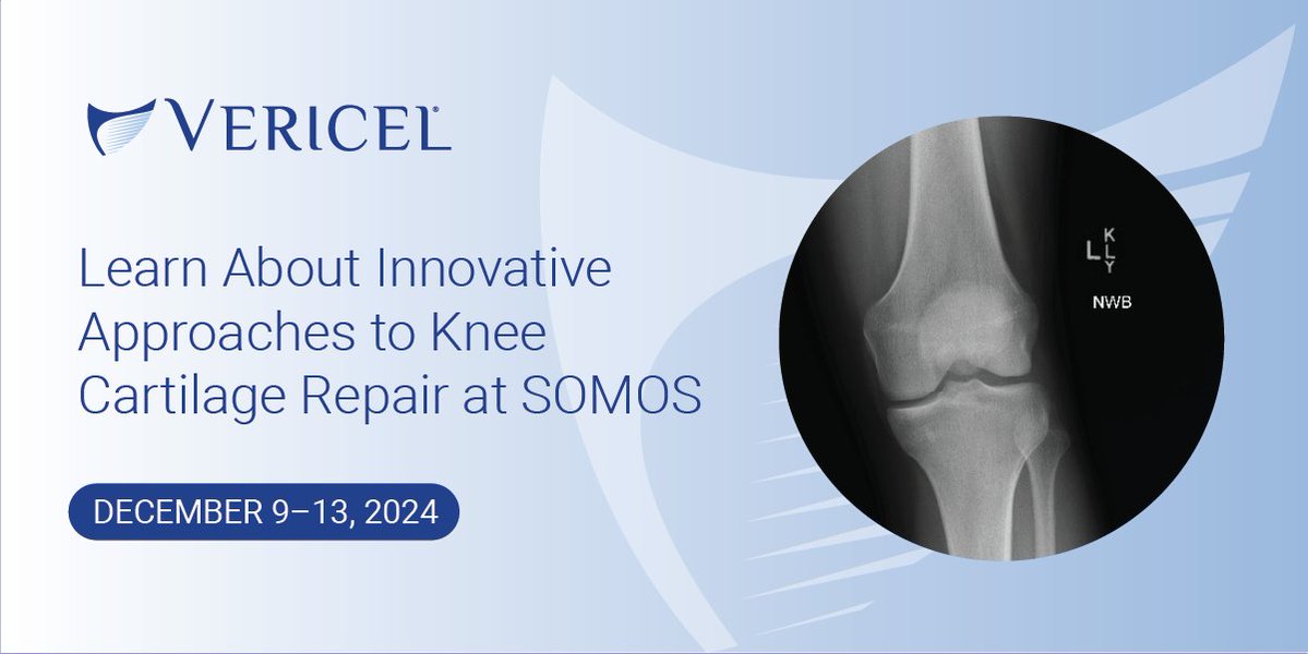 Vericel® Corporation (@vericelcorp) on Twitter photo Are you heading to Nashville for the <a href="/MilOrtho/">Society of Military Orthopaedic Surgeons</a>? If so, find us at booth 32/33 and join Vericel for a lunch symposium on December 9-13 to learn more about knee cartilage repair. somos.org/register-to-ex… (For HCPs Only) #SOMOS Are you heading to Nashville for the <a href="/MilOrtho/">Society of Military Orthopaedic Surgeons</a>? If so, find us at booth 32/33 and join Vericel for a lunch symposium on December 9-13 to learn more about knee cartilage repair. somos.org/register-to-ex… (For HCPs Only) #SOMOS