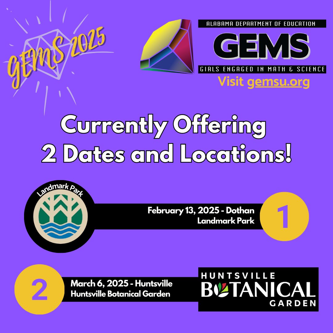 🌟 Ready to inspire confidence &amp; spark a love for STEM in your students? 🚀 Join us for the 17th Annual GEMS Expo and explore 8 strategies to engage girls in science, tech, engineering, and math!🔗Apply now: gemsu.org
#girlsengagedinmathandscience #teachwithALEX
