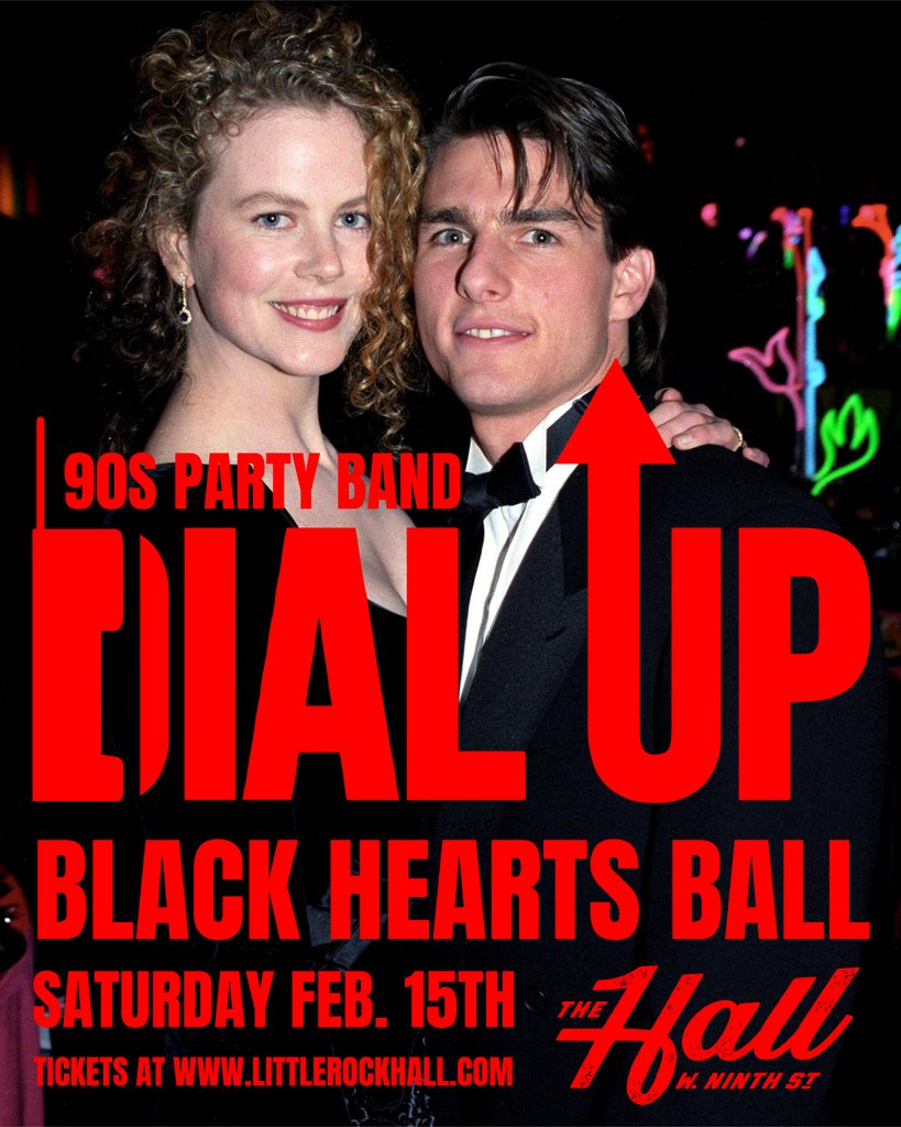 Dial Up is returning to LITTLE ROCK on February 15th for another moody take on Valentines! Come solo, come with your squad or with a date to dance the night away! The Ball is for EVERYONE. JUST WEAR BLACK!

Tickets are on sale now at this link ❣ bit.ly/3ZvOnWC