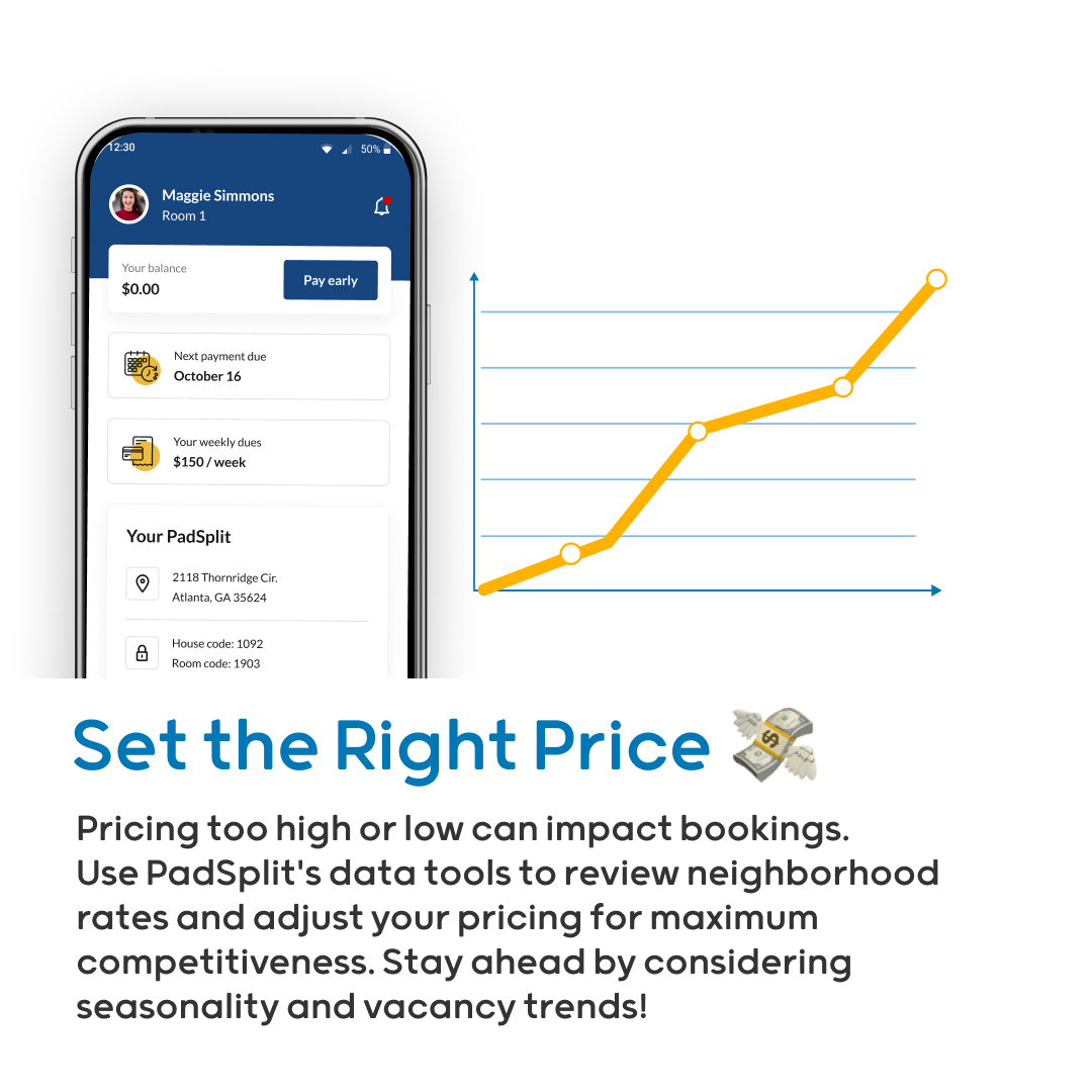 PadSplit's tweet image. Maximize your occupancy and attract more members with these essential tips! 🚀📈

#PadSplit #HostTips #BoostBookings