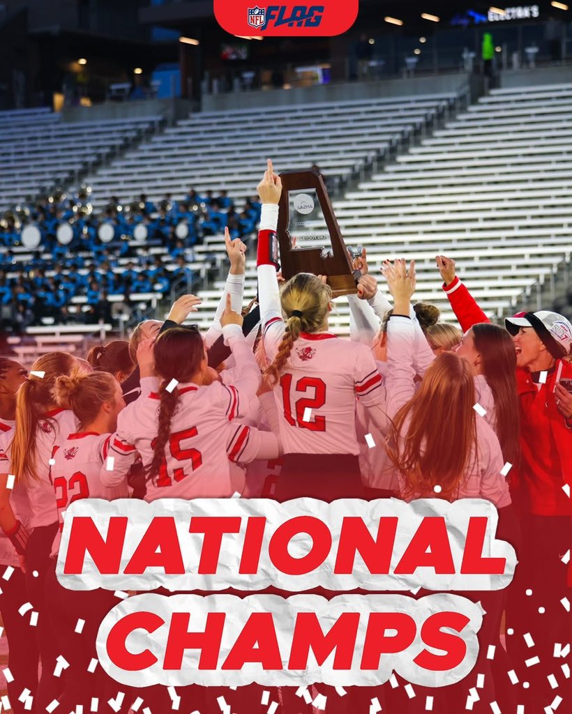 RedDevilFlagF's tweet photo. What an honor to be selected by @usatodayhss and @NFLFLAG as National Champions! https://t.co/GxHy8Uy4zV