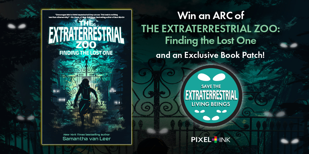 Pixel + Ink (@pixelandinkbks) on Twitter photo It's time for a giveaway! You could win an ARC of THE EXTRATERRESTRIAL ZOO: FINDING THE LOST ONE and an exclusive book patch!
To enter, like this post, follow <a href="/PixelandInkBks/">Pixel + Ink</a>, and tag a friend in the comments for an extra entry!
Giveaway ends 12/13!*
*US only It's time for a giveaway! You could win an ARC of THE EXTRATERRESTRIAL ZOO: FINDING THE LOST ONE and an exclusive book patch!
To enter, like this post, follow <a href="/PixelandInkBks/">Pixel + Ink</a>, and tag a friend in the comments for an extra entry!
Giveaway ends 12/13!*
*US only