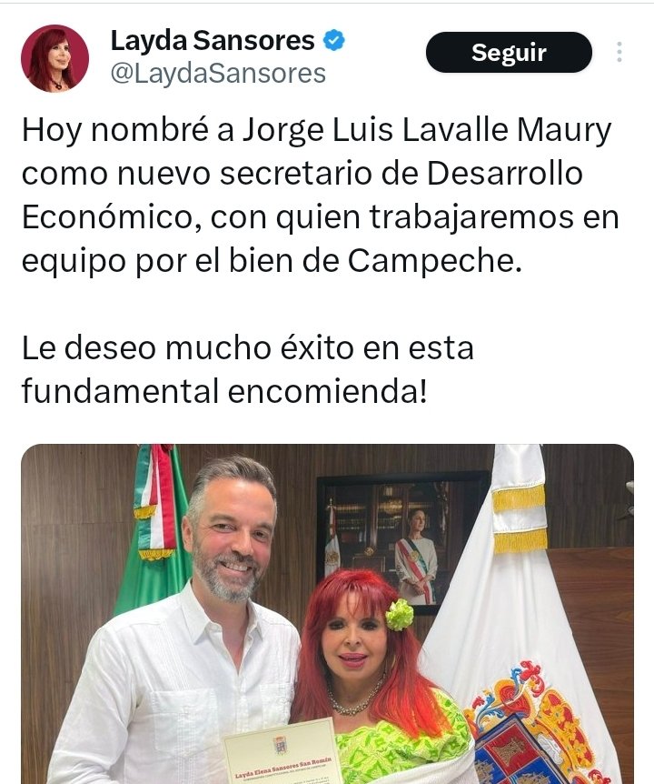 Chescan4's tweet photo. Oiga doña @LaydaSansores ya es hora de que deje de hacer mutis y responda a sus votantes en Campeche, el porqué agrego a un ex convicto panista, preso por el caso Obredecht, incondicional del priísta Peña a un puesto donde la lana es el activo principal. 
Es el peor mensaje dado en la lucha vs la corrupción y un retroceso vergonzoso. 
Sí usted le debe favores a la maña, págueselos con su dinero.