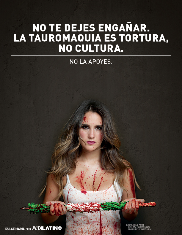 PETA_Latino's tweet photo. @DulceMaria ¡Feliz cumpleaños a una maravillosa activista por los animales! Gracias por alzar la voz siempre por los animales 👏♥🐂 Esperamos que tengas un día divertido 🎉 https://t.co/V8wQ06rsgT