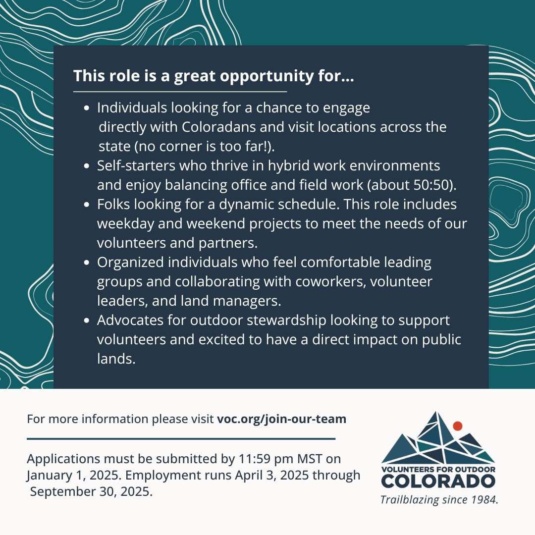 Volunteers for Outdoor Colorado (VOC) tweet media