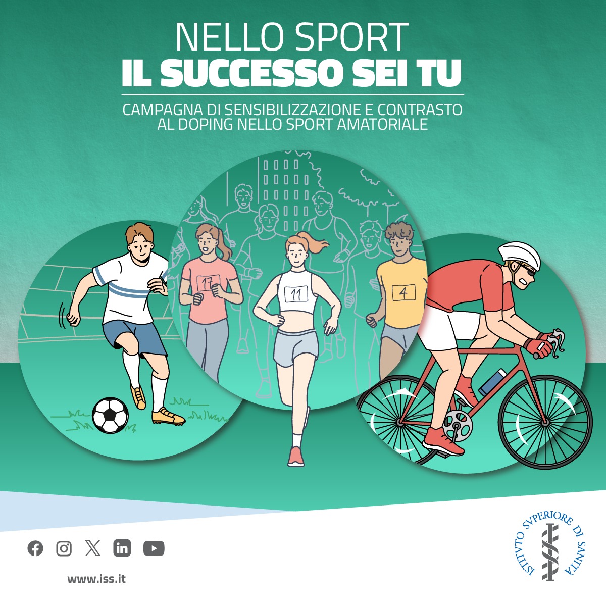 🏅 L'#IstitutoSuperiorediSanità lancia oggi #9dicembre il bando “Nello sport, il successo sei tu” per sensibilizzare sul contrasto al #doping.
L'#ISS invita le scuole secondarie di primo grado a partecipare al #concorso entro il 30/4/2025
🎥 tinyurl.com/35cvdsh8