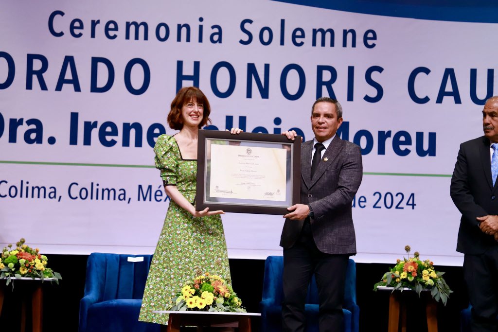 irenevalmore's tweet photo. Este Doctorado Honoris Causa sucedió en tierras de Pedro Páramo. La Universidad de Colima me alojó en Comala, donde se respira brisa de palabras. 

La comunidad universitaria preparó cada detalle con delicadísima originalidad y cariño.

@udec_oficial https://t.co/tbTh7NL3py