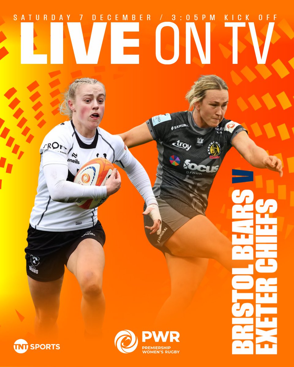 Are you ready? 🙌

Watch <a href="/BristolBearsW/">Bristol Bears Women 🐻</a> take on <a href="/ExeChiefsWomen/">Exeter Chiefs Women</a> tomorrow LIVE on TNT Sports 📺

#PWR #PoweredDifferently
