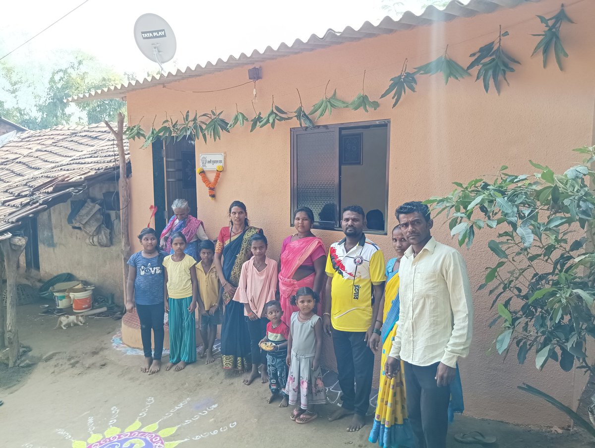 KarunyaTrust's tweet photo. Under Karunya Trust's Nivas project, 8 tribal families embraced the joy of a new beginning as their dream of a safe and dignified home came true today! 
For these families, a house is not just a structure—it is the foundation of security, dignity, and a brighter future. https://t.co/L2gDAZ7B12