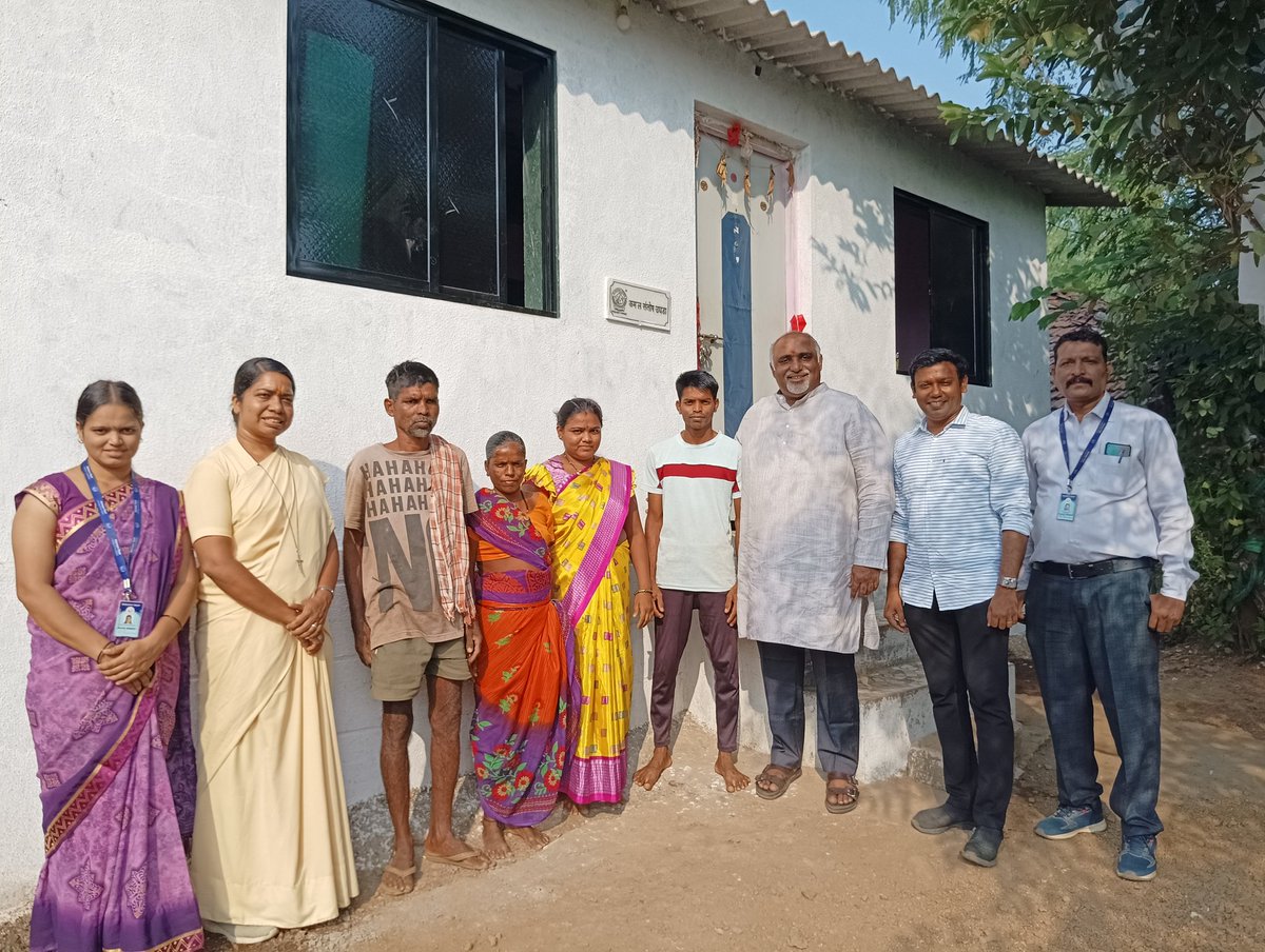 Under Karunya Trust's Nivas project, 8 tribal families embraced the joy of a new beginning as their dream of a safe and dignified home came true today! 
For these families, a house is not just a structure—it is the foundation of security, dignity, and a brighter future.