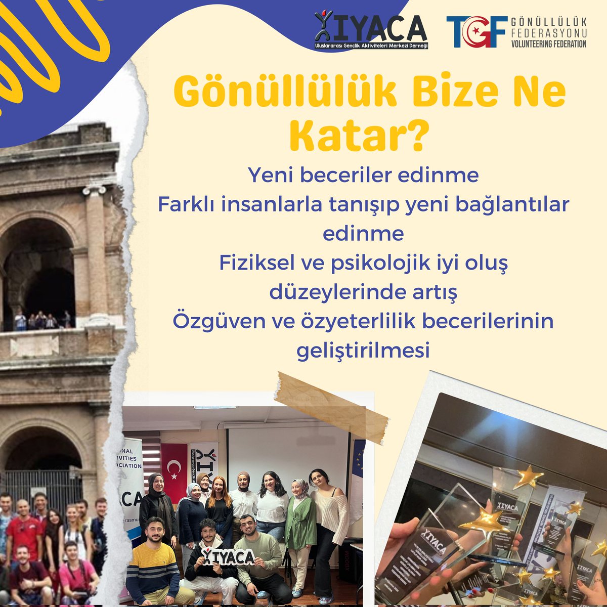 iyacaorg's tweet photo. Dünya Gönüllüler Günü!
Gönüllülük, dayanışmayı güçlendiren, toplumsal bağları kuvvetlendiren ve dünyayı daha yaşanabilir kılan bir güç!
Bizimle bu süreci paylaşan tüm gönüllülerimize teşekkür ederiz 🌟
#DünyaGönüllülerGünü #gönüllülük #iyacagönüllüleri #iyaca https://t.co/KsjhPblo0G