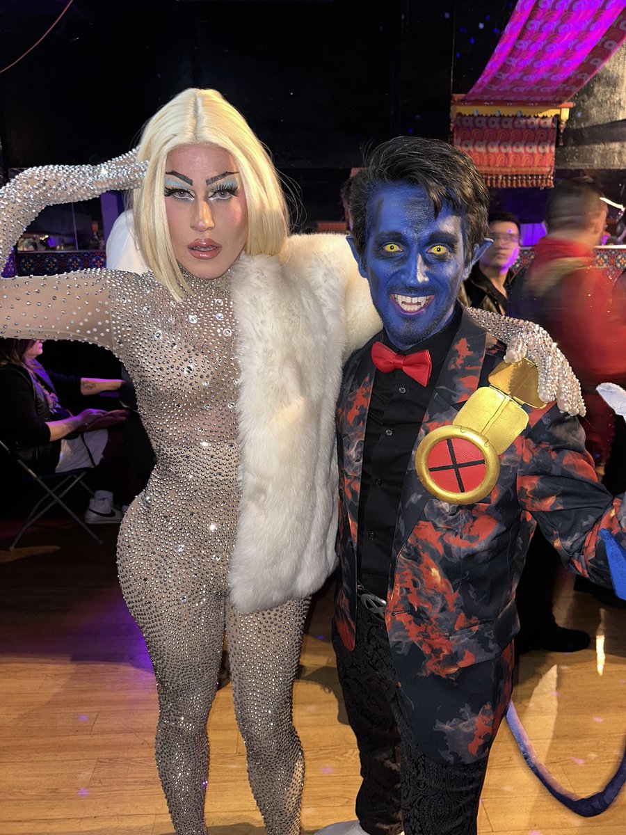 amdiazart's tweet photo. Attended @LaGaymers’ Hellfire Gala event last night in full Hellfire Nightcrawler style and ended up winning the Costume Contest! 😃 https://t.co/Wkg9cUAxEs