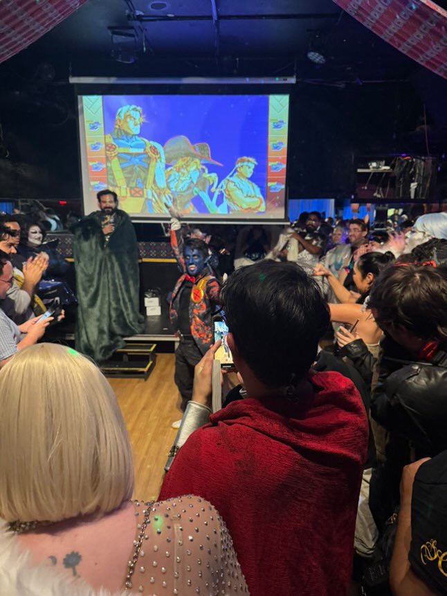 amdiazart's tweet photo. Attended @LaGaymers’ Hellfire Gala event last night in full Hellfire Nightcrawler style and ended up winning the Costume Contest! 😃 https://t.co/Wkg9cUAxEs