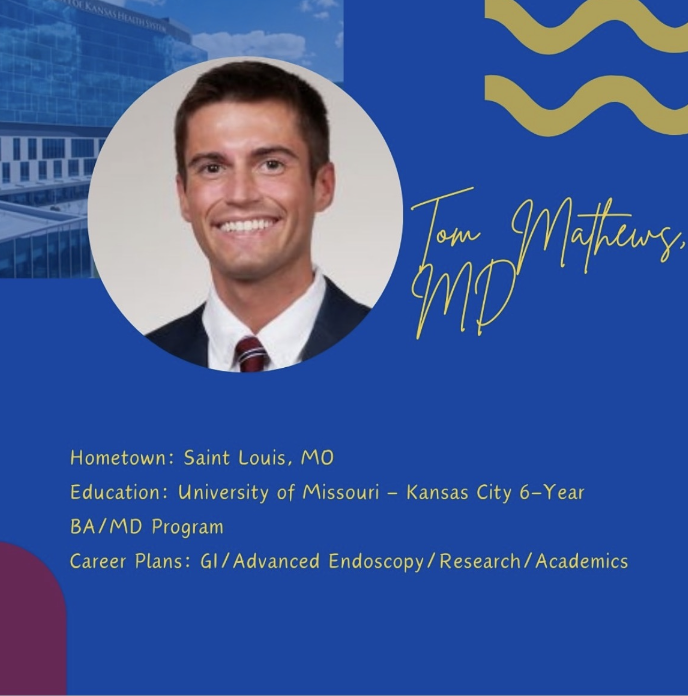 KUIMchiefs's tweet photo. Everyone meet @tommathewsmd! Chief #3/6 in our spotlight. https://t.co/TMOZhxdS5x