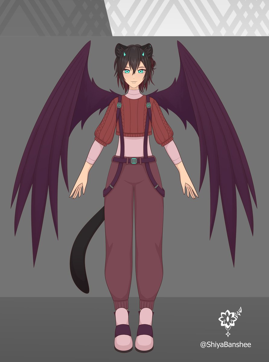 ShiyaBanshee's tweet photo. I managed to snatch an opportunity to help @Gwiffie_ with his design 😈 

THIS WAS SO MUCH FUN! 😤

#Vtubers #VtubersEN #VtubersUprising https://t.co/YErxJx7Q7o