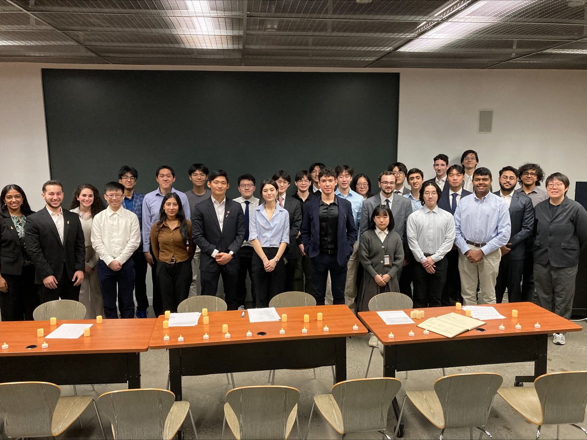 Cooper Tau Beta Pi held their largest induction ceremony in 5 years last night! 🎉 Pictured are new &amp; current members, including TBP District 2 Director Sandhiya Kannan (far left) and Assistant Prof. Hejintao Huang (far right). #TauBetaPi #EngineeringHonorSociety