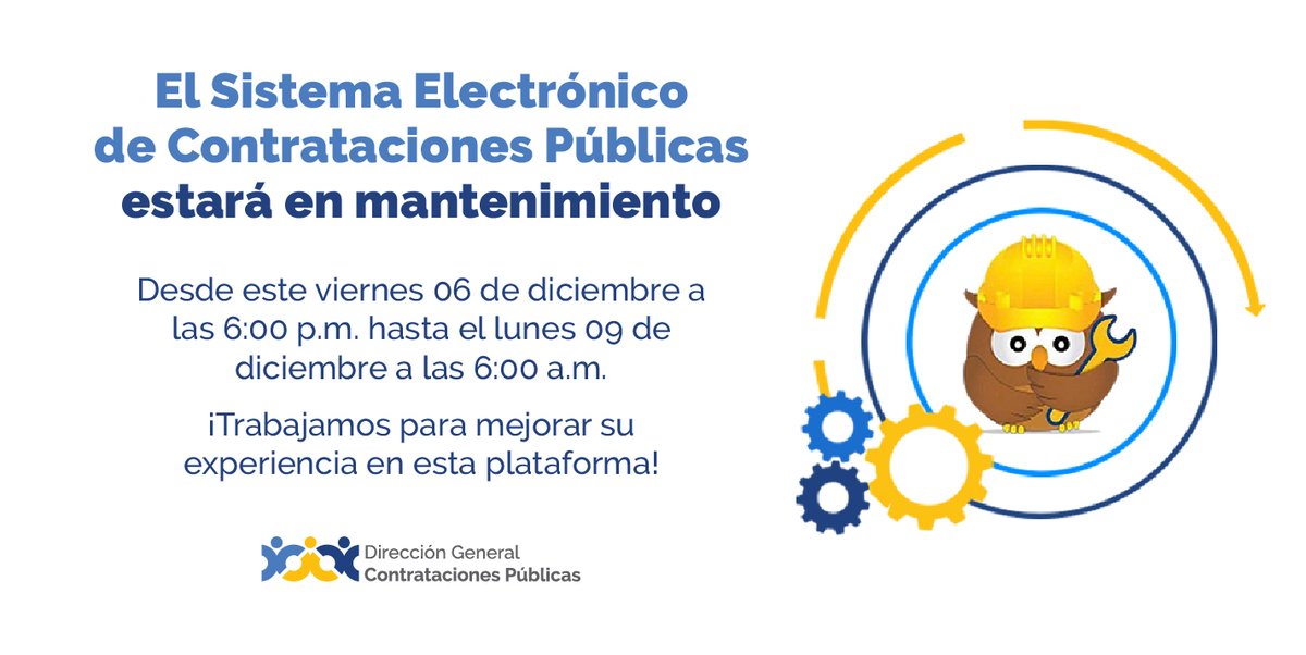 ComprasRD's tweet photo. Trabajamos para mejorar su experiencia en el Sistema Electrónico de Contrataciones Públicas (SECP).

#ComprasDO https://t.co/UQTqK2SS10