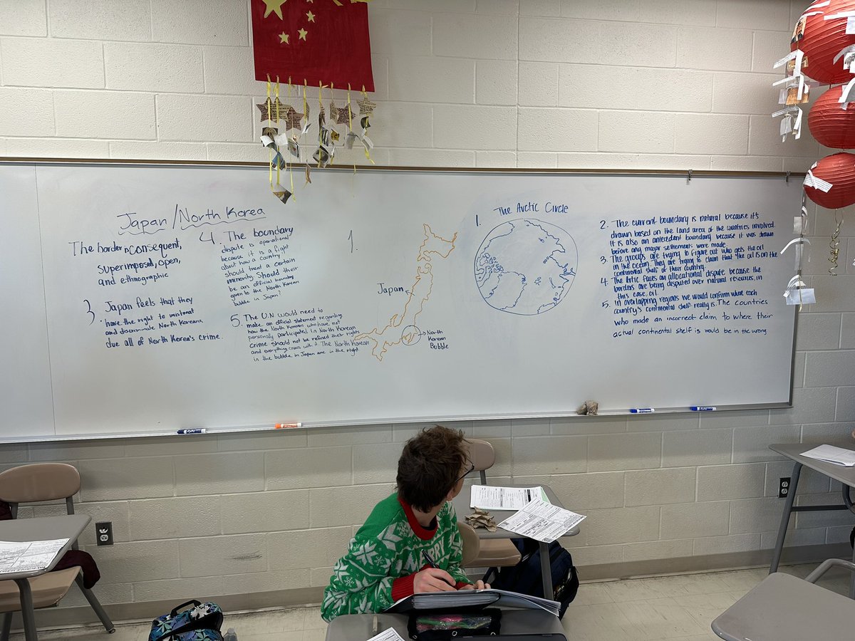 Mr_JJBell's tweet photo. Border disputes today! My students did a fantastic job with their illustrations and descriptions of the conflict. Well done! https://t.co/pqMr7GqXko