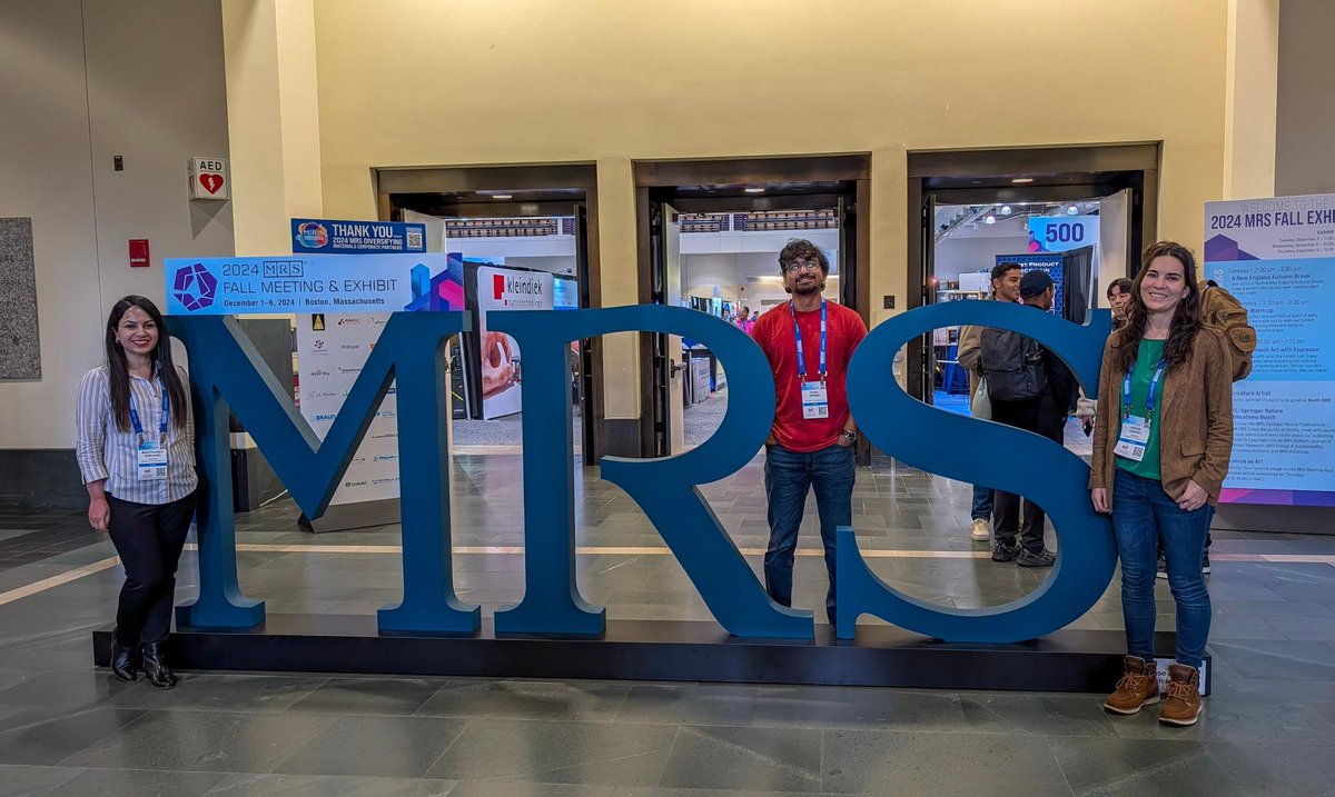 Kudos to PhD candidates Payel Biswas, Mastoureh Shirjandi and our very own Dr. Irene Andreu who are attending the Materials Research Society Fall Meeting in Boston this week! Mastoureh and Payel have posters at the meeting.