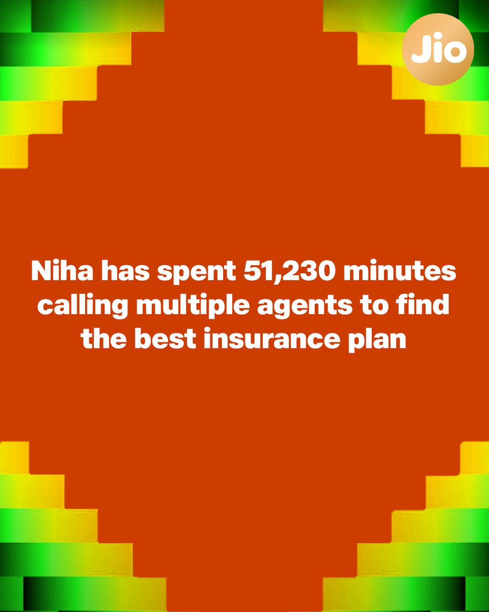 jioinsure1's tweet photo. Why waste your precious time when you can have it all in one place?

With Jio Insurance Broking Limited, you can now compare and choose the best insurance plans with ease. https://t.co/tI0aJQ3XL1