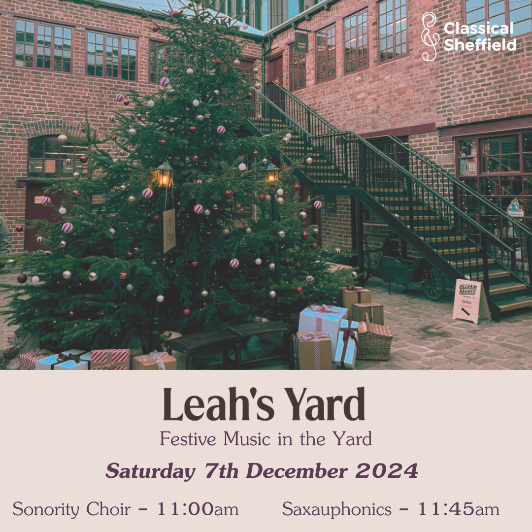 Classical Sheffield (@classicalsheff) on Twitter photo π£ TOMORROW π£
<a href="/Sonority_Choir/">Sonority Choir</a> and #Saxauphonics perform at <a href="/LeahsYard/">Leah's Yard</a> in #Sheffield! π£ TOMORROW π£
<a href="/Sonority_Choir/">Sonority Choir</a> and #Saxauphonics perform at <a href="/LeahsYard/">Leah's Yard</a> in #Sheffield!