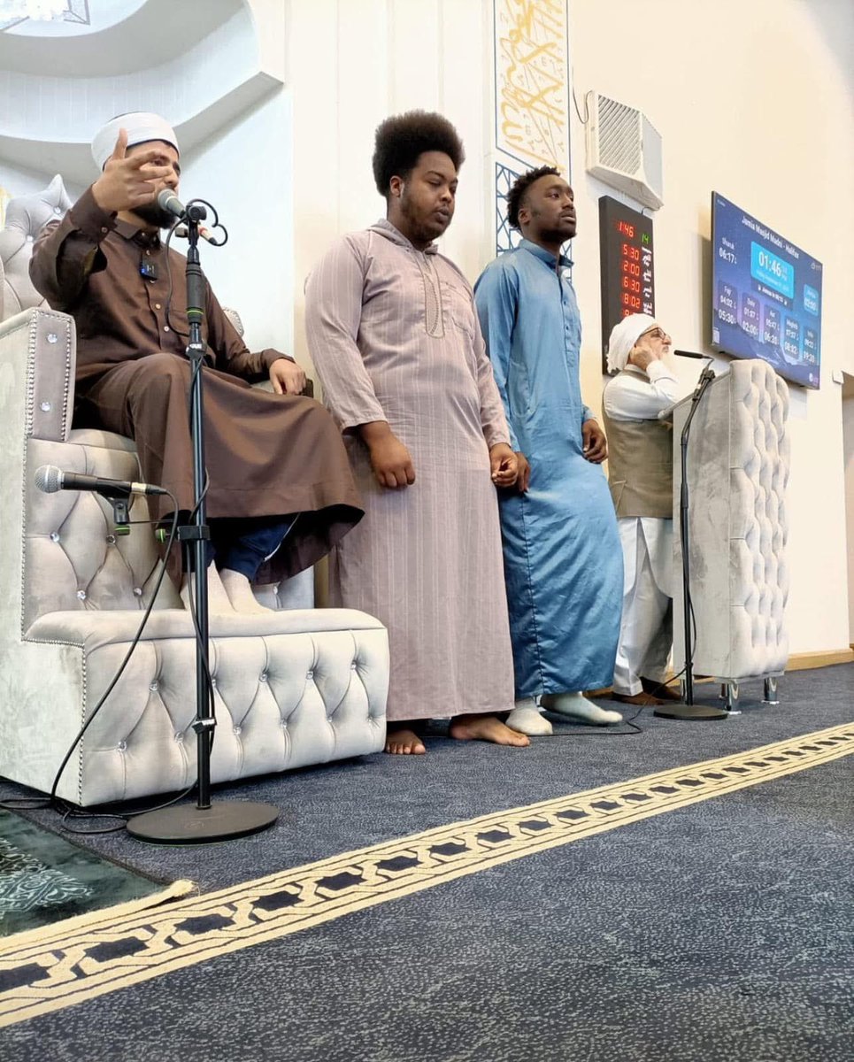 NMuslimsHalifax's tweet photo. Our support with reverts, doesn’t just stop when one becomes a Muslim, we offer weekly classes in-person and online for both males and females. Here’s Hamisi from Ireland who reverted with us earlier this year, and last weekend had his wedding ceremony conducted by us. https://t.co/vLCWgtqVcX