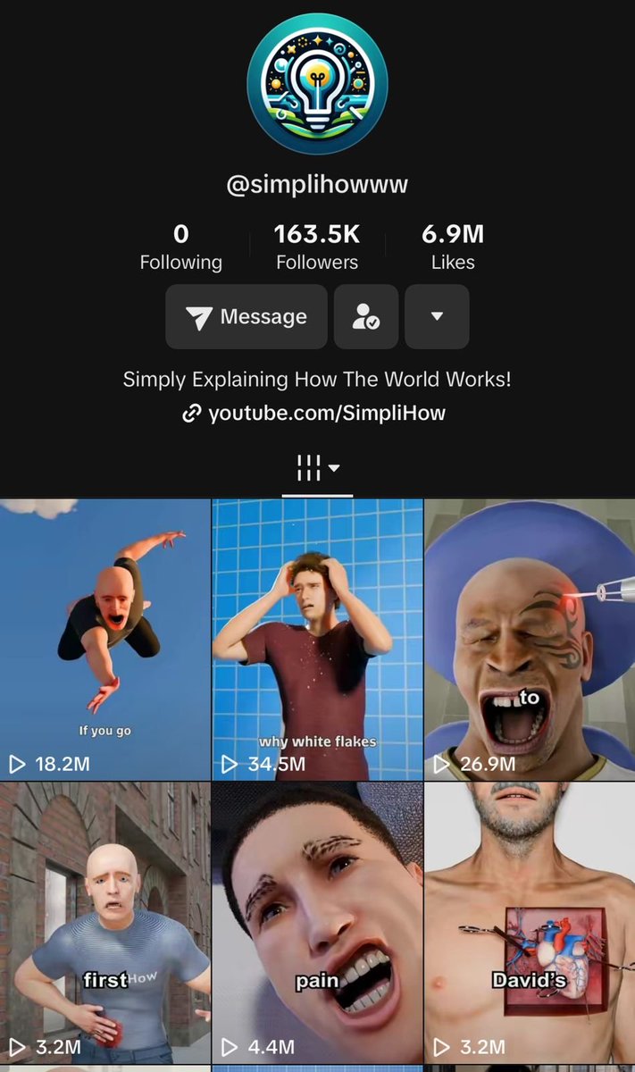 Recently posted a video about how i blew up a 3d animation channel on YouTube Shorts

We decided to repost the videos on TikTok and they're doing even better

i'm confident i can take over anything