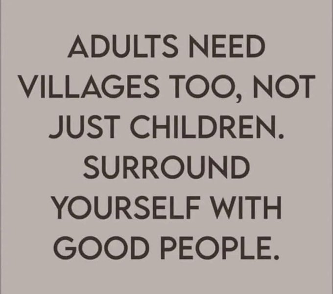 kindnessavenue's tweet photo. We all need our village or our tribe. We need people who help us and who we help in return. We all need support, love, compassion and understanding. Community is EVERYTHING! #BuildACommunity #FindYourTribe #ItTakesAVillage https://t.co/lNlFoYOZjz