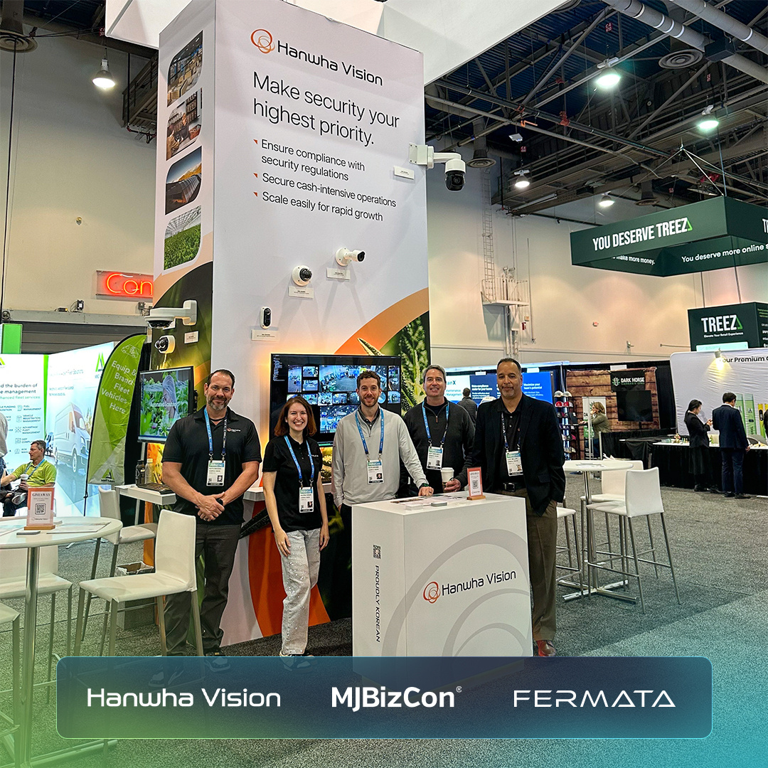 FermataTech's tweet image. Today is the last opportunity to see Croptimus™ in action at MJBizCon! Come visit Fermata in our partner Hanwha Vision&apos;s booth: number 6412 to see how we can save growers up to 30% on crop loss, 50% on labour, and 25% on crop inputs! Not in Vegas? Visit hubs.li/Q02-KFzd0