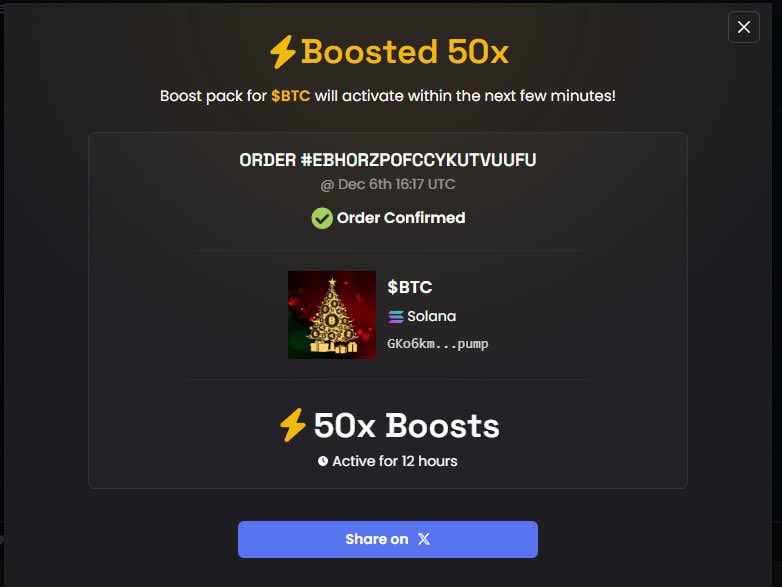 BrightCryptoSOL's tweet photo. 50x boosted⚡️ on Dexscreener ❗️

https://t.co/oTdNlIS9ye https://t.co/Au0DomK3tP