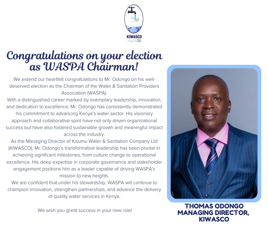 Kisumu Water and Sanitation Company Ltd tweet media