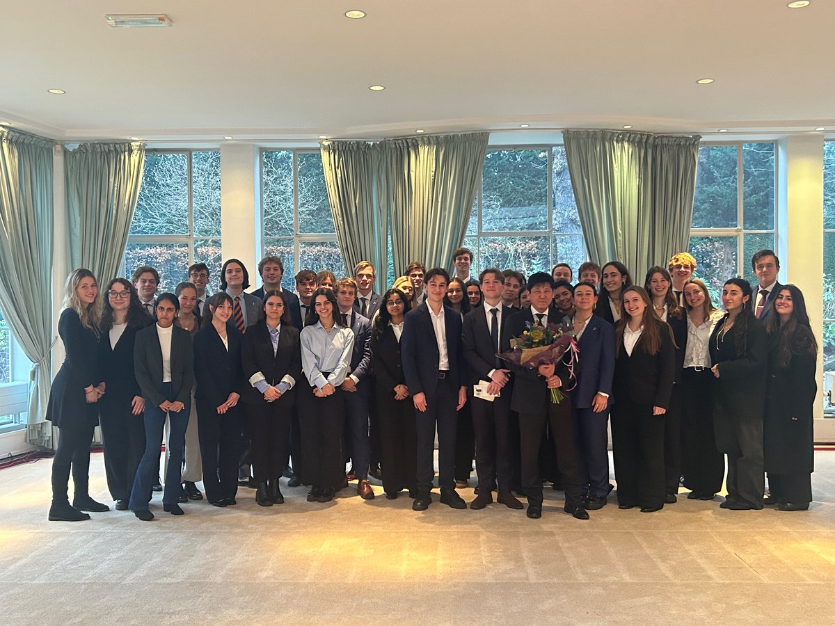 EmbassyJapanNL's tweet photo. Today, we welcomed Clio, the student organization from the University of Groningen! Counsellor Mr. Ebata spoke about the Embassy’s work, diplomacy, and bilateral relations. Students asked great questions, and we ended with a fun Japan quiz—2 winners took home prizes! 🎌🎉 https://t.co/9cWohjL9iy