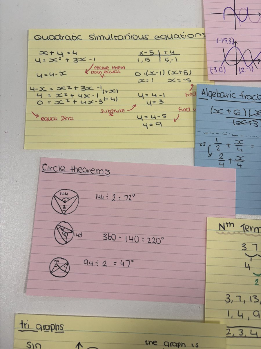 BethanW_maths's tweet photo. Yr 11 ML has been working very hard preparing revision cards for assessment week 🤩👏🏼@WhitmoreHighY11 https://t.co/ySIO46BI4X