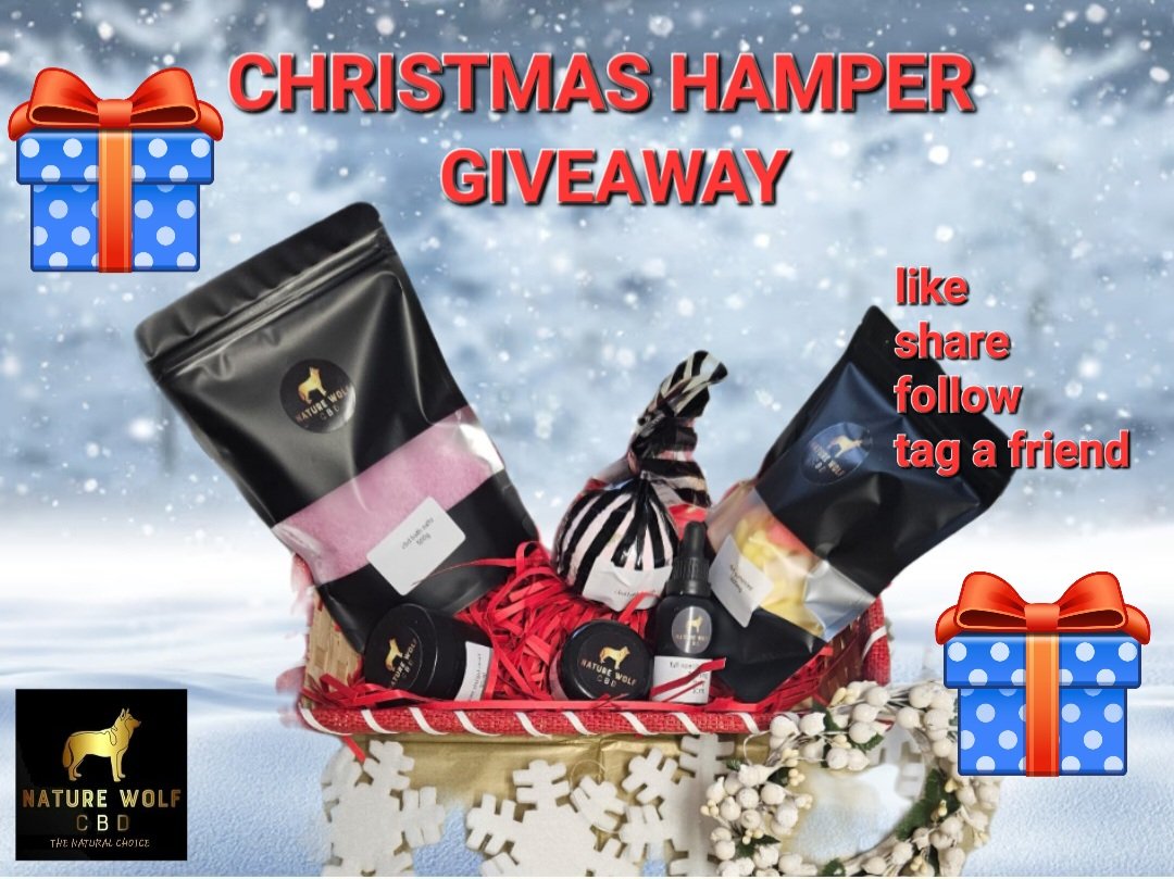 Christmas giveaway. 
To win one of our fantastic cbd Christmas hampers, simply.

LIKE
SHARE
FOLLOW US
TAG A FRIEND 

you must be following to enter. Draw will be made at 20.00 on Sunday 15th December. 
Good luck to all.