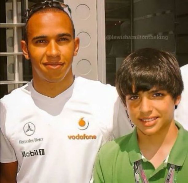BernabeuNights's tweet photo. Imagine showing this picture to someone when it was taken and telling them that Lewis would take that kids seat at Ferrari https://t.co/BsKQv39EJY