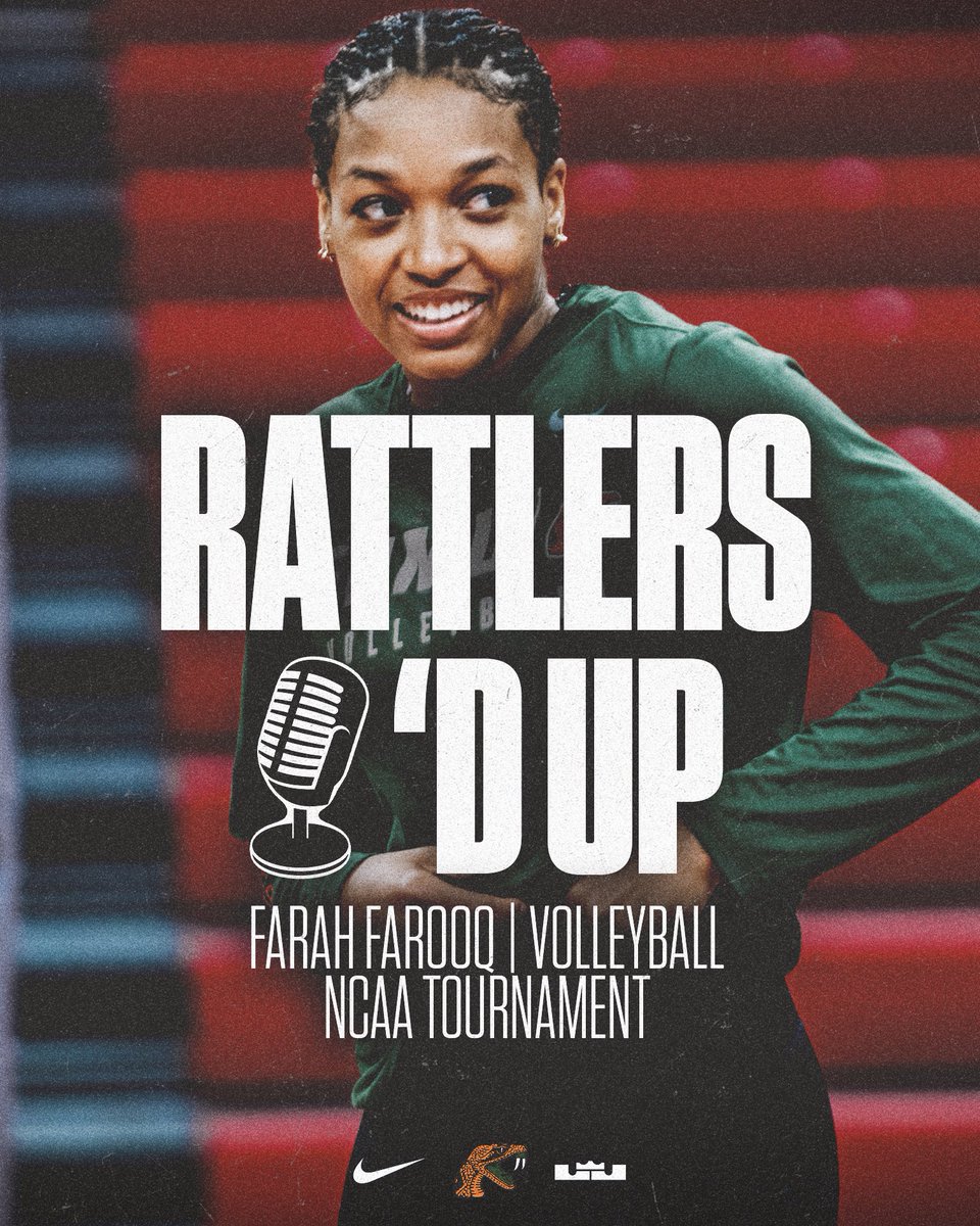 Florida A&M Volleyball ๐ (@famu_vb) on Twitter photo ๐ฅ๐ฎ๐๐๐น๐ฒ๐ฟ๐ ๐ ๐ถ๐ฐ'๐ฑ ๐จ๐ฝ: ๐๐ฎ๐ฟ๐ฎ๐ต ๐๐ฎ๐ฟ๐ผ๐ผ๐พ
Farah is mic'd up as the Rattlers prepare for the Nebraska Huskers in the first round of the NCAA Tournament.
Watch the full mic'd up exclusively on Rattlers+.
๐บ famuathletics.com/FarahFarooqMicโฆ
#FAMU | #Rattlers | #FangsUp ๐ ๐ฅ๐ฎ๐๐๐น๐ฒ๐ฟ๐ ๐ ๐ถ๐ฐ'๐ฑ ๐จ๐ฝ: ๐๐ฎ๐ฟ๐ฎ๐ต ๐๐ฎ๐ฟ๐ผ๐ผ๐พ
Farah is mic'd up as the Rattlers prepare for the Nebraska Huskers in the first round of the NCAA Tournament.
Watch the full mic'd up exclusively on Rattlers+.
๐บ famuathletics.com/FarahFarooqMicโฆ
#FAMU | #Rattlers | #FangsUp ๐