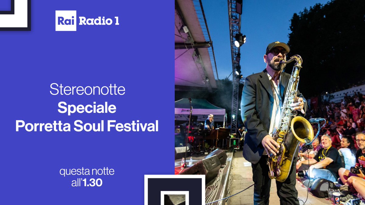 Rai Radio1 (@radio1rai) on Twitter photo π»π A #Stereonotte cβΓ¨ lo Speciale Porretta Soul Festival con registrazioni dal vivo dell'edizione 2024 in esclusiva πΊ
π§ Ascolta Stereonotte con <a href="/DuccioPasqua/">Duccio Pasqua</a> su #Radio1 e su <a href="/raiplaysound/">RaiPlay Sound</a>
π raiplaysound.it/radio1 π»π A #Stereonotte cβΓ¨ lo Speciale Porretta Soul Festival con registrazioni dal vivo dell'edizione 2024 in esclusiva πΊ
π§ Ascolta Stereonotte con <a href="/DuccioPasqua/">Duccio Pasqua</a> su #Radio1 e su <a href="/raiplaysound/">RaiPlay Sound</a>
π raiplaysound.it/radio1