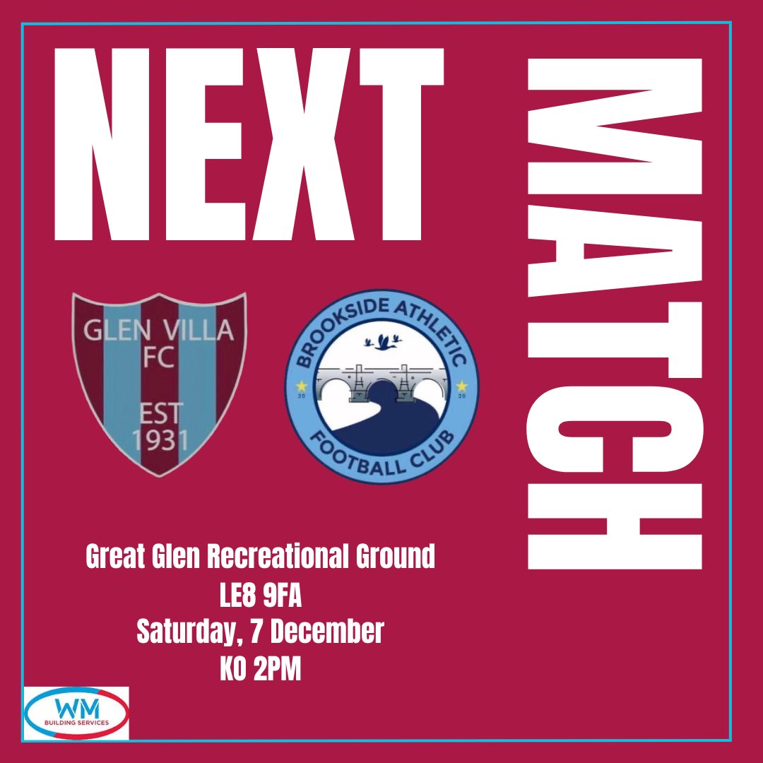 GlenVillaFC's tweet photo. Tomorrows Fixture 👊🔥

#UpTheVilla https://t.co/e37tNNAZDQ