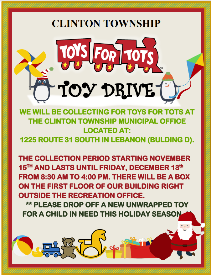Clinton Township Toys For Tots

hntrdn.ws/dQ3Ri

#Hunterdon #HunterdonCounty #HunterdonCountyNJ #HunterdonTalk