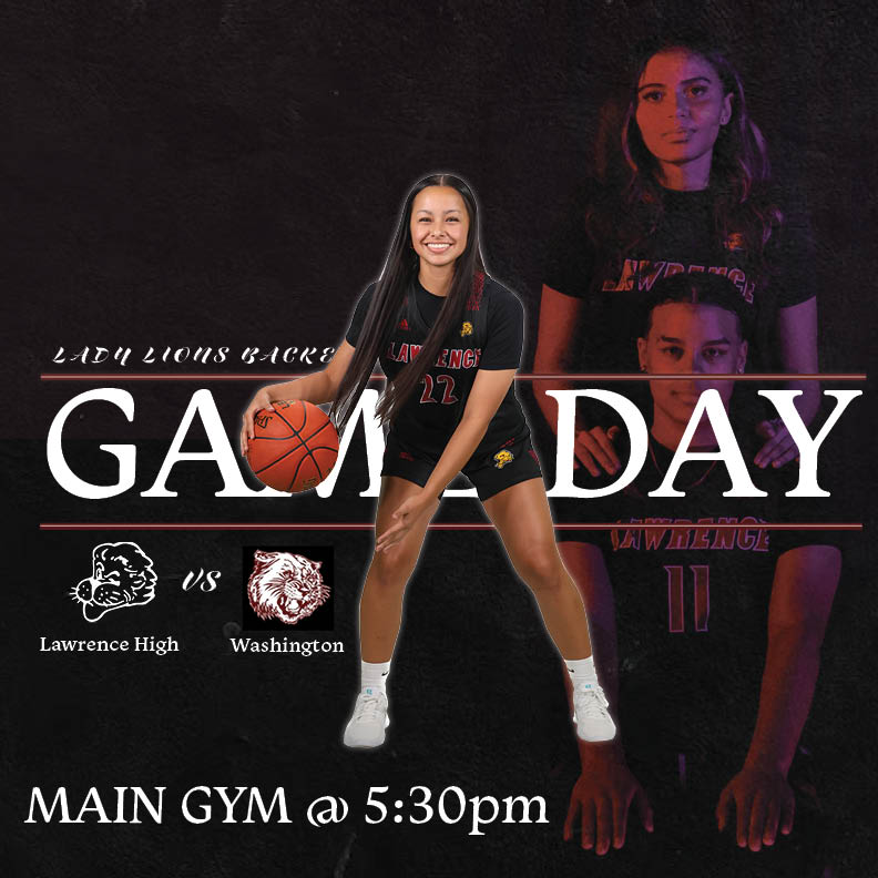 Game Day! 
Varsity/JV Lady Lions vs. Washington 🏀
Jv @ 4:00pm
Varsity @ 5:30pm
@ Jungle (Main Gym)