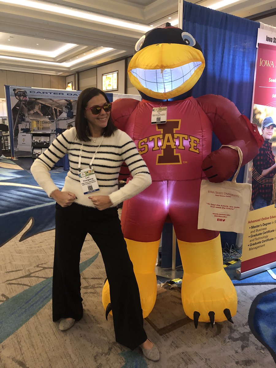 ISUSeedGrad's tweet photo. #SeedCy will return next week at @Better_Seed Field Crop Convention in Orlando, FL! If you're heading to ASTA, be sure to stop by BOOTH 38 at chat with Lori about becoming a student in the Online Graduate Program in Seed Technology and Business. https://t.co/RSwjGELdbL